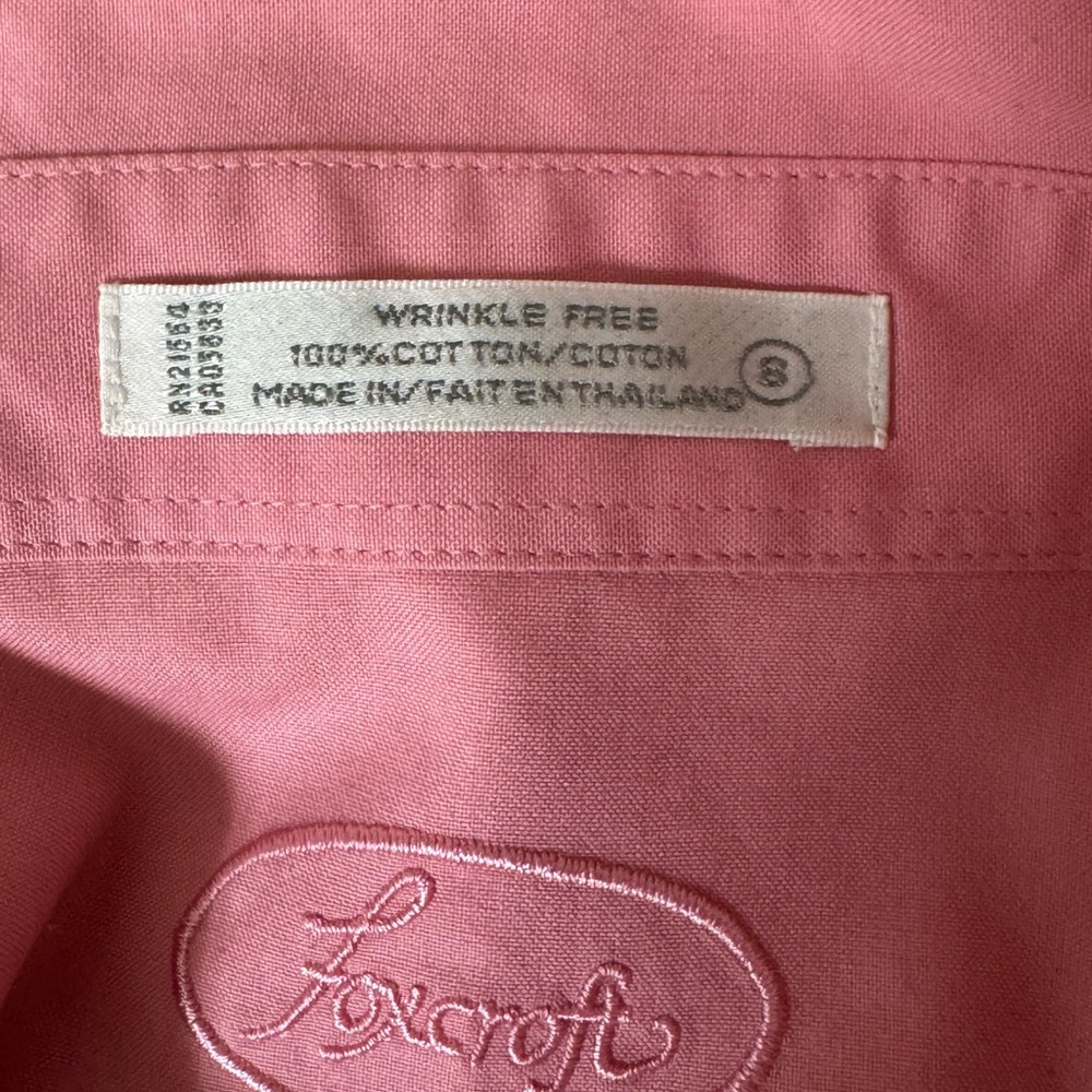 Foxcroft Women's Pink Button-Down Shirt - Picture 5 of 5